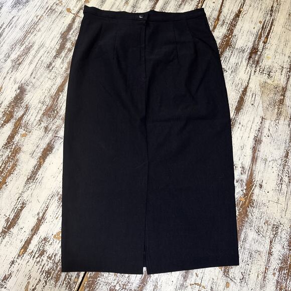 Stop Staring! Rockabilly Black Skirt Pencil Polyester Sz M Celebrity Worn Brand - Picture 3 of 5